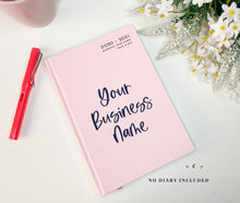 Load image into Gallery viewer, Vinyl Decal Sticker for Small Businesses // DIY Diary Biz Name // Manifest Your Small Business Goals in 2021
